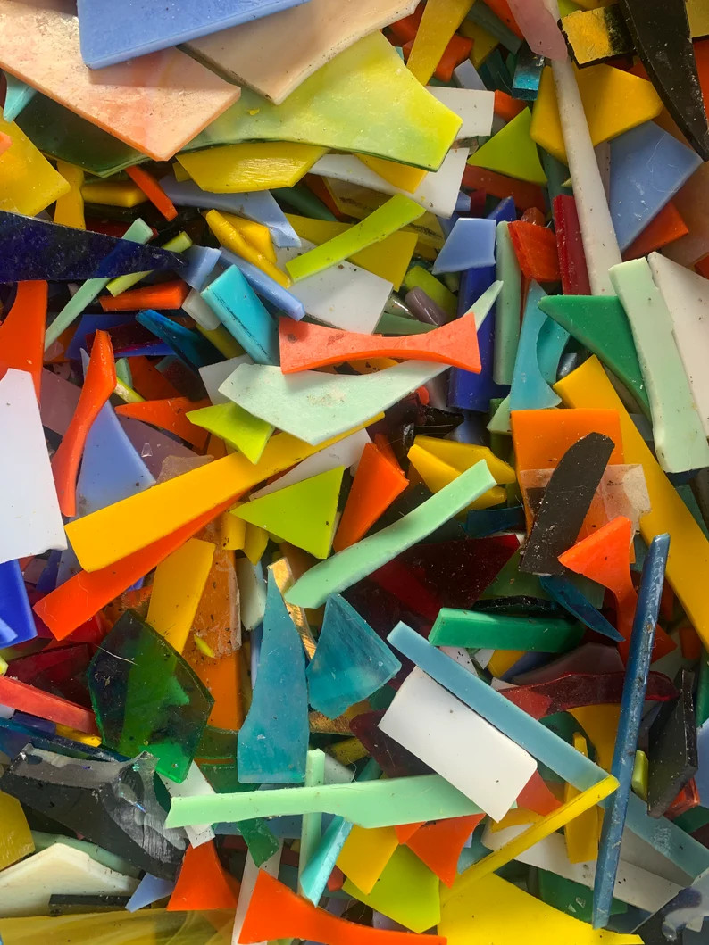 Mosaic Glass Scraps. FREE SHIPPING - Etsy | Etsy (US)