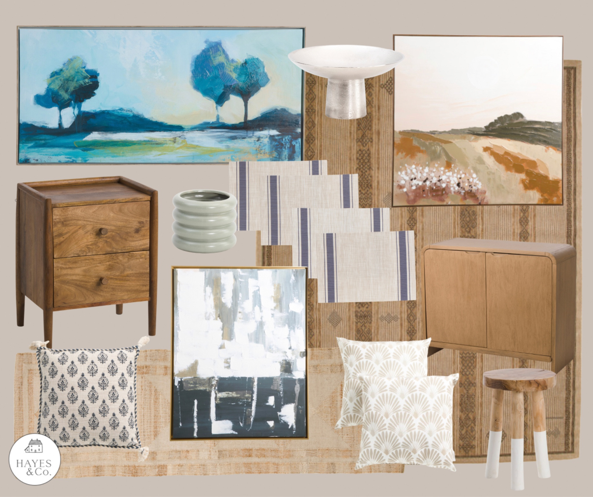 New arrivals from TJ Maxx!  Best priced rugs, wood nightstand, block print pillows, natural area rugs and large wall art for inexpensive prices!

#LTKsalealert #LTKFind #LTKhome