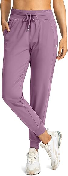 G Gradual Women's Joggers Pants with Zipper Pockets High Waisted Athletic Tapered Sweatpants for ... | Amazon (US)