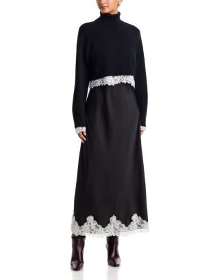 Lace Trim Slip Dress & Sweater - Exclusive | Bloomingdale's (US)