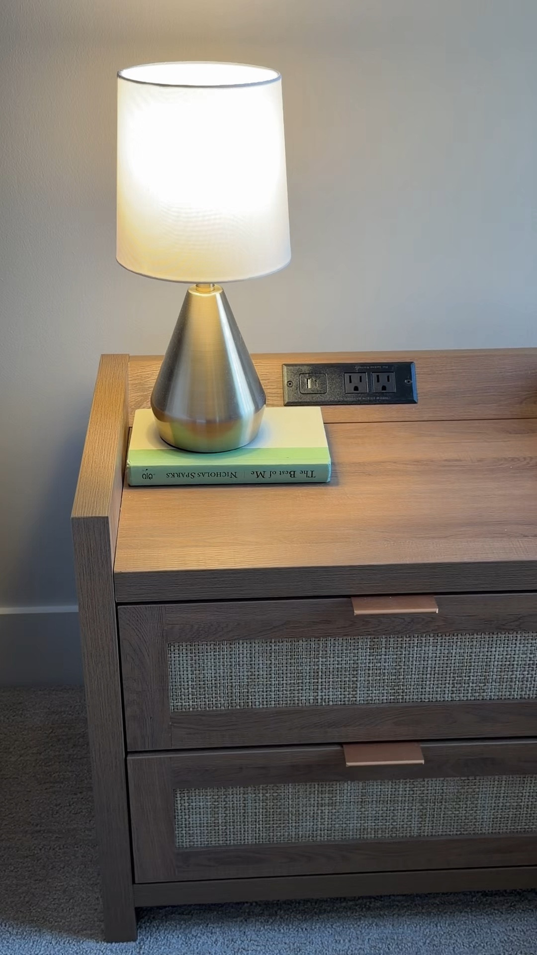 These stunning rattan and wood natural night stands with the brass finishes are TRULY so elegant! The most stunning nightstands I’ve ever seen!! #sicotasnightstands #sicotas @SICOTAS #nightstand #woodnightstand #rattannightstands 

#LTKSaleAlert #LTKHome #LTKmorningroutine