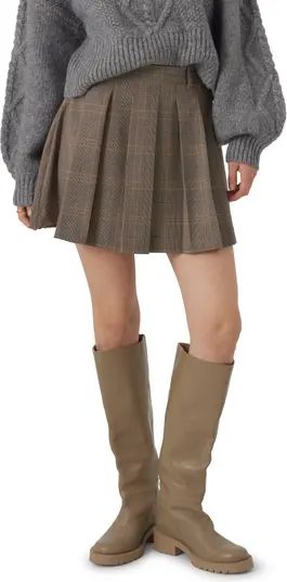 Tracy Check Pleated Miniskirt | Nordstrom
