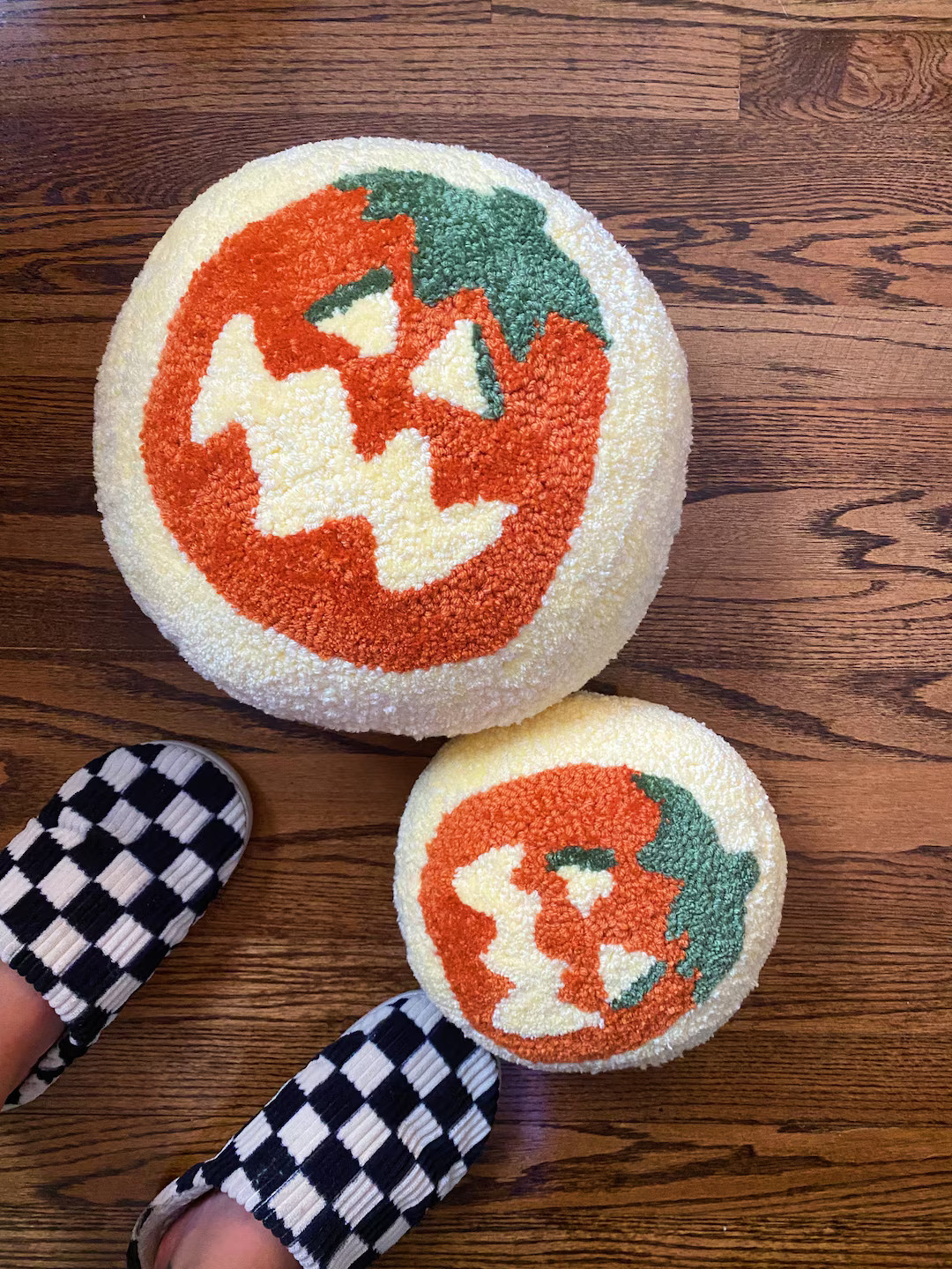 Pumpkin Sugar Cookie Pillow | Firm Decorative Halloween Pillow | Spooky Cat Pillow | Ghost Cookie | Etsy (US)