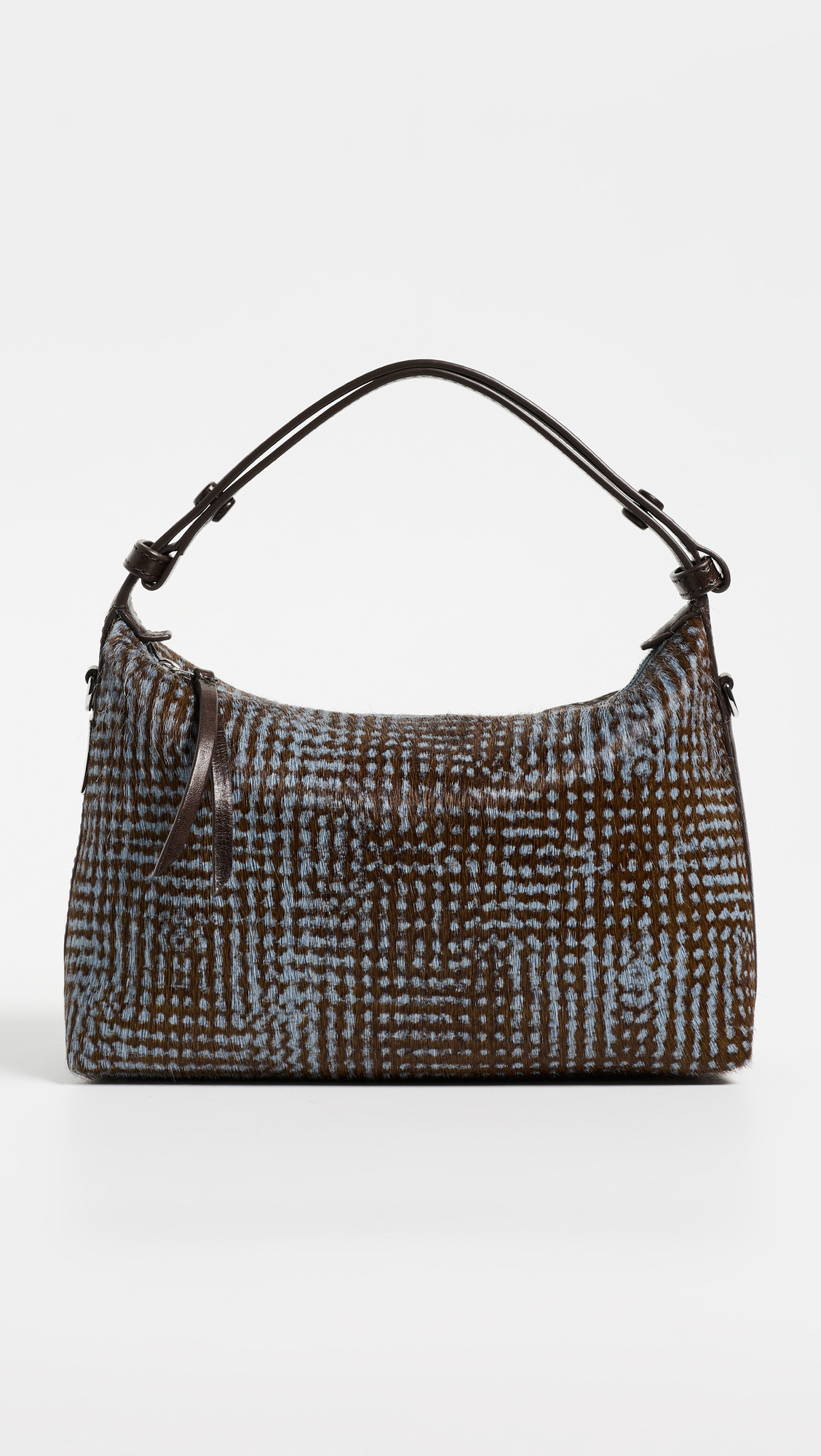 Tory Burch Mellow Haircalf Shoulder Bag Dusky Blue Multi One Size | Shopbop