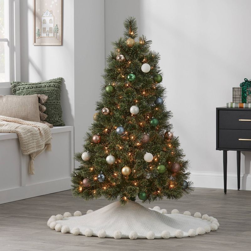 4.5' Pre-Lit Virginia Pine Artificial Christmas Tree Clear Lights - Wondershop™ | Target
