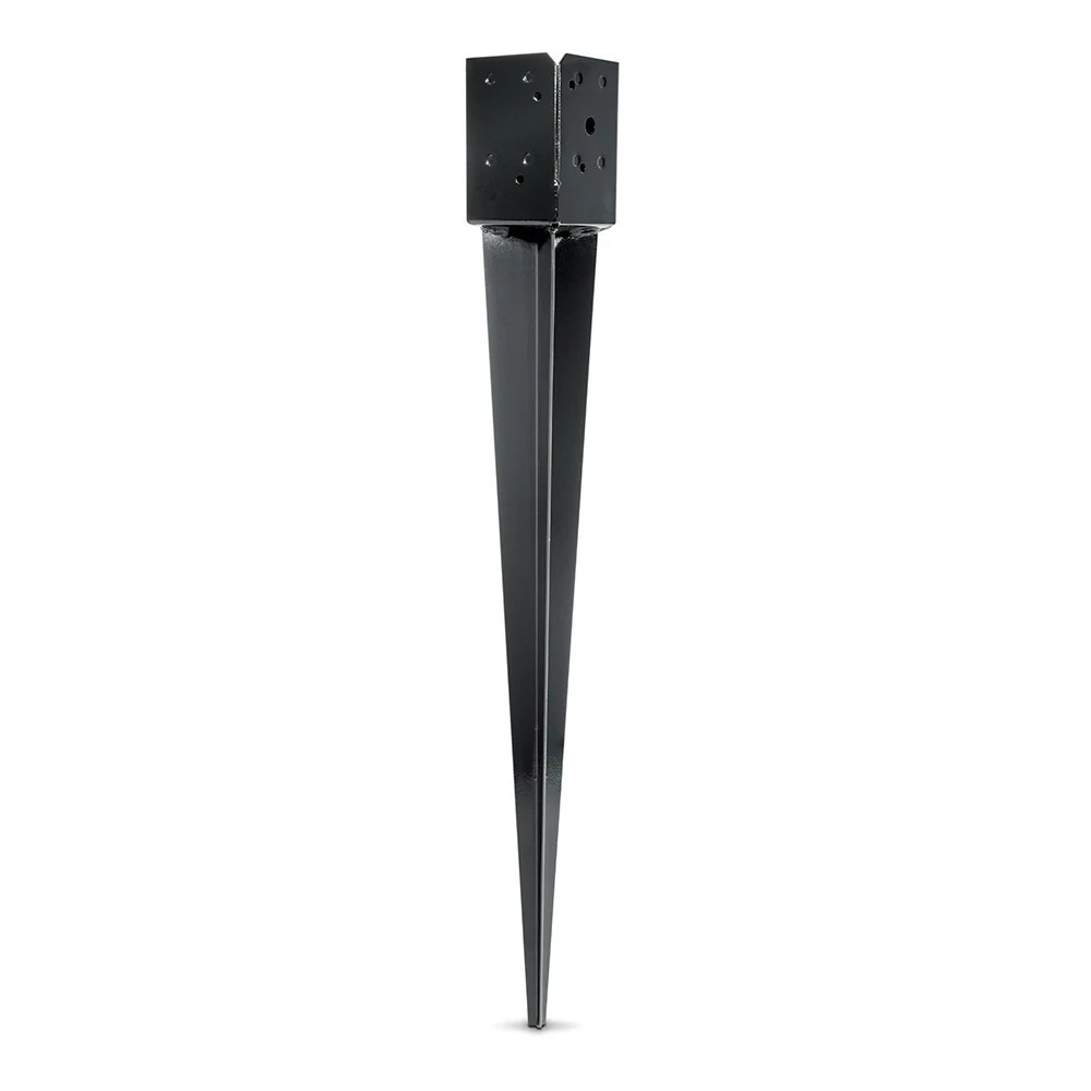 Simpson Strong-Tie E-Z Spike 34.88-in x 34.88-in Powder Coating, Black Steel Post spike For Wood Fence one_size | FPBS44 | Lowe's