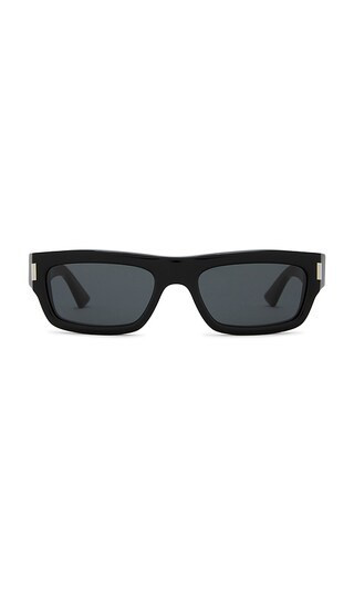 Saint Laurent Rectangular Sunglasses in Black. | Revolve Clothing (Global)