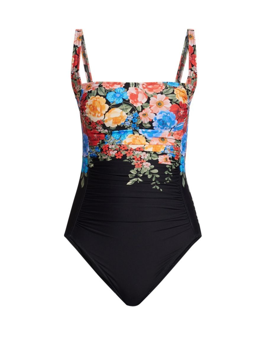 Royal Floral One-Piece Swimsuit | Saks Fifth Avenue