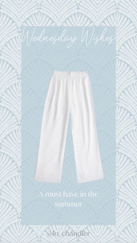Linen pants are a favorite of mine in the summer to through on, especially over my bathing suit. Loving these ones from Abercrombie!




Linen pants 
Abercrombie 
Summer pants 
Swim 
Coverup 

#LTKstyletip #LTKtravel #LTKswim