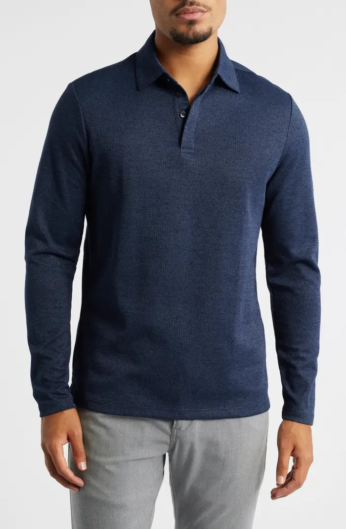 Glendale Long Sleeve Cotton Blend Polo | Nordstrom