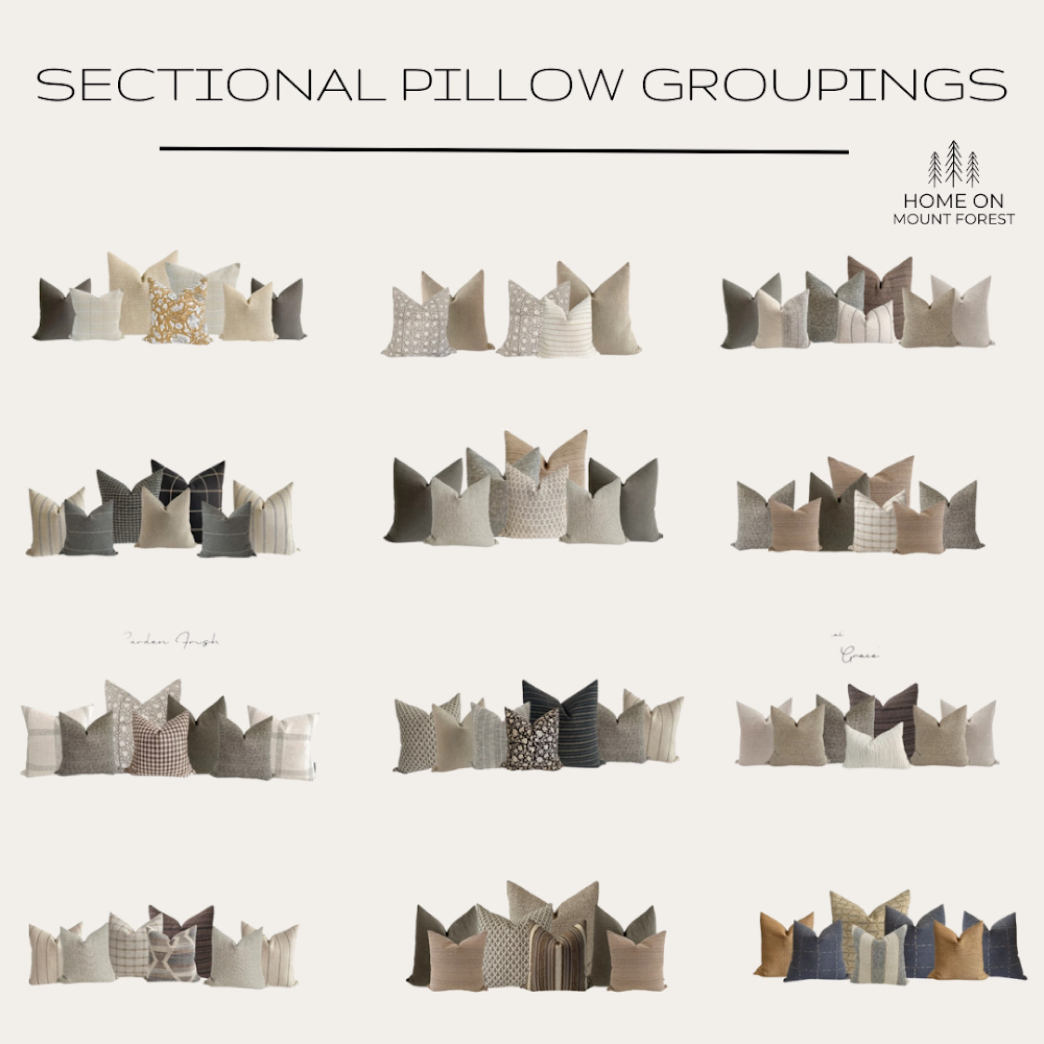 I remember when we purchased our very first sectional and how lost I felt when trying to design it with pillows. Now, it’s easy!   Take a looks at these beautiful coordinates  

#LTKhome #LTKFind