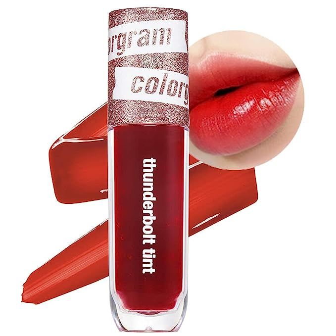 COLORGRAM Thunderbolt Tint Lacquer 4.5g - True Beauty K-Drama Makeup, Glossy Long Lasting Moistur... | Amazon (US)
