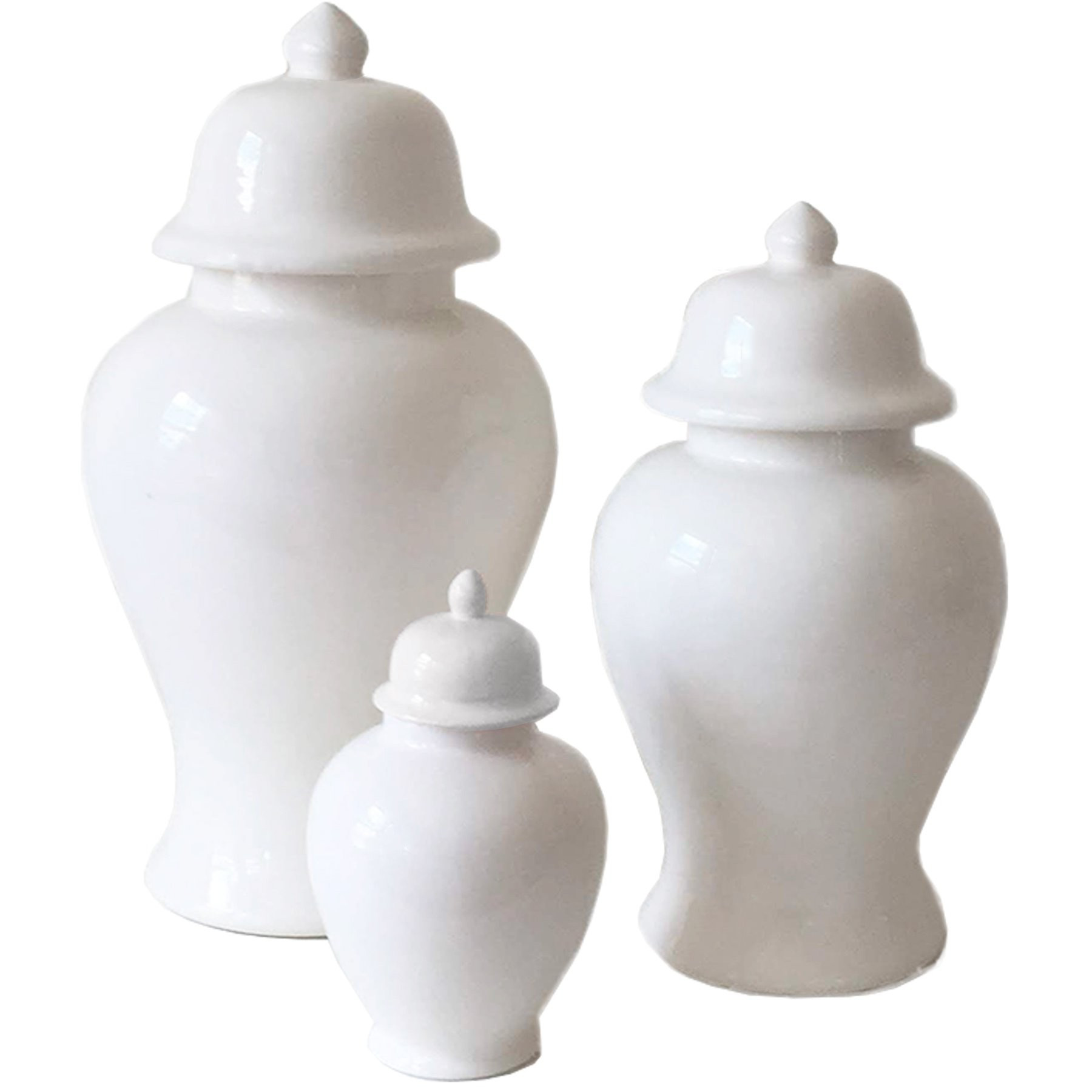 White Ginger Jars | Lo Home by Lauren Haskell Designs