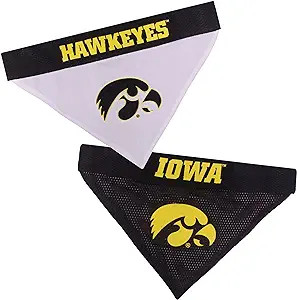 Pets First Collegiate Pet Accessories, Reversible Bandana, Iowa Hawkeyes, Large/X-Large | Amazon (US)