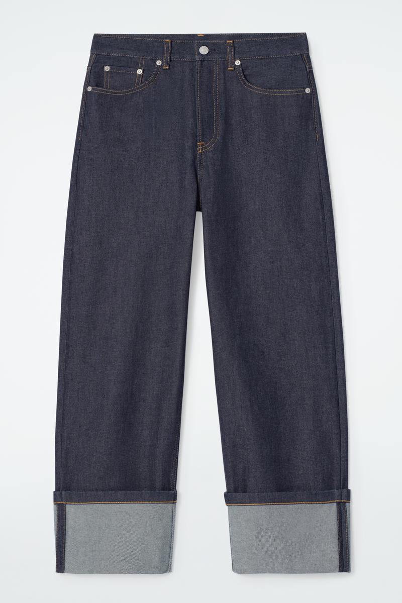 Facade Turn-Up Straight-Leg Jeans | COS UK
