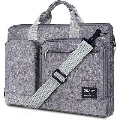 ACOINEL 17 Inch Laptop Shoulder Bag, Shockproof Computer Messenger Bag with Strap, Slim Laptop Briefcase for Travel Work College,Grey | Target