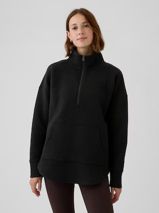 GapFit Quilted Jacquard Half-Zip Pullover | Gap (US)