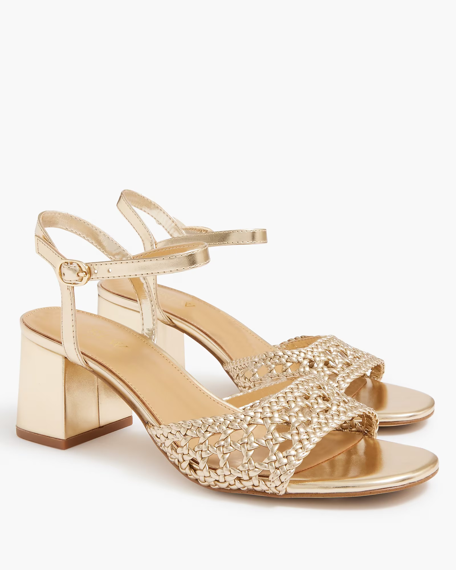 Woven heeled sandals | J.Crew Factory