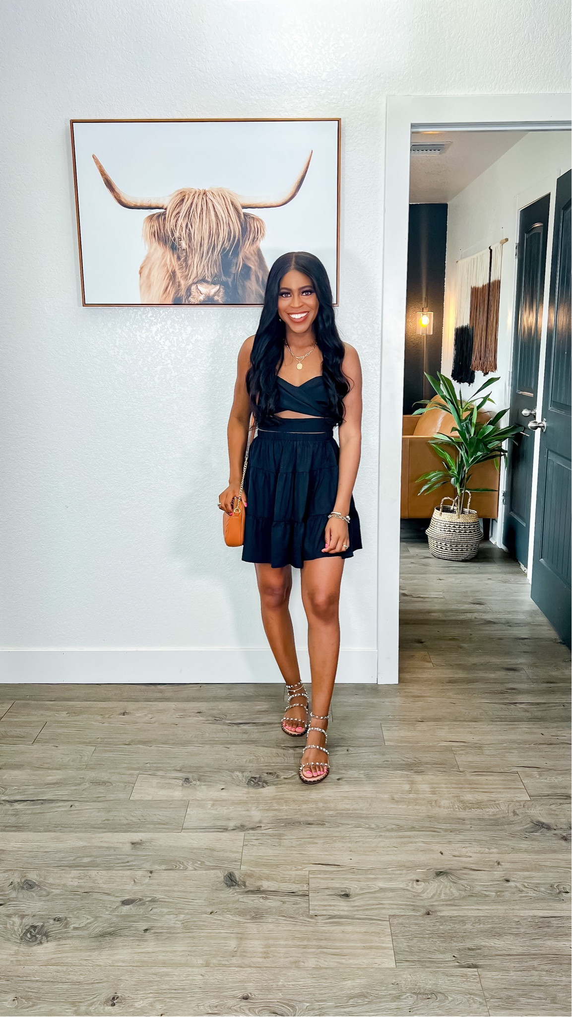 2 piece set: I am 5’4” wearing a small. This is a twist crop top and has a non slip grip strip at the top. There is an elastic waistband on the skirt, and pretty good length. I am wearing spanx underneath in a small. I added my fashion tape I used for extra security & my sticky bra.

#LTKstyletip #LTKunder100 #LTKFind