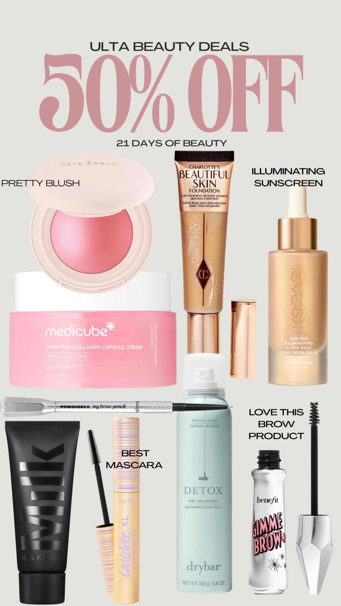 Ulta 50% off beauty deals

#LTKgrwm #LTKSaleAlert #LTKBeauty
