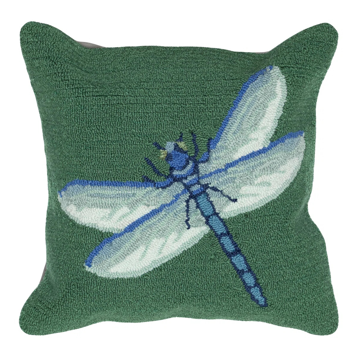 Frontporch Dragonfly Indoor/Outdoor Pillow Green 18" X 18" | Wayfair North America