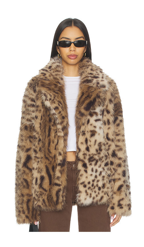 Aniye By Roxette Faux Fur Jacket in Brown. Taglia M. Also in S, XS, XXS. | Revolve Clothing (Global)