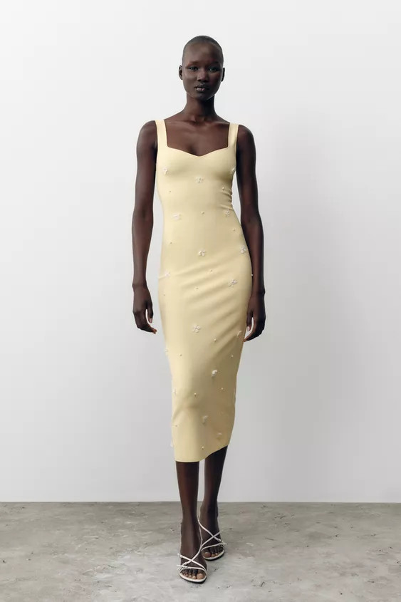 FLORAL STRETCH DRESS | Zara US