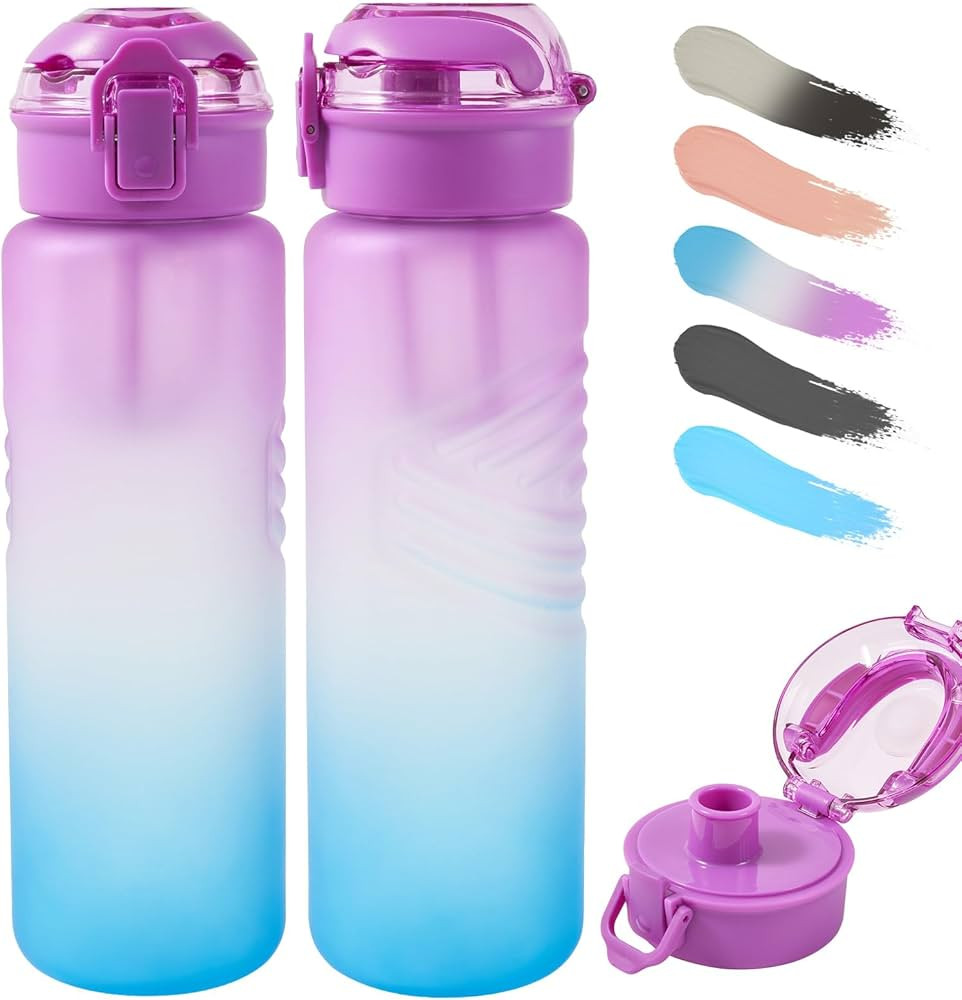 32oz Water Bottle, Leakproof BPA Free Drinking Sports Water Bottle, Large Durable Gym Plastic Bot... | Amazon (US)