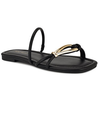 Nine West Women's Tigra Strappy Flat Sandals - Macy's | Macy's