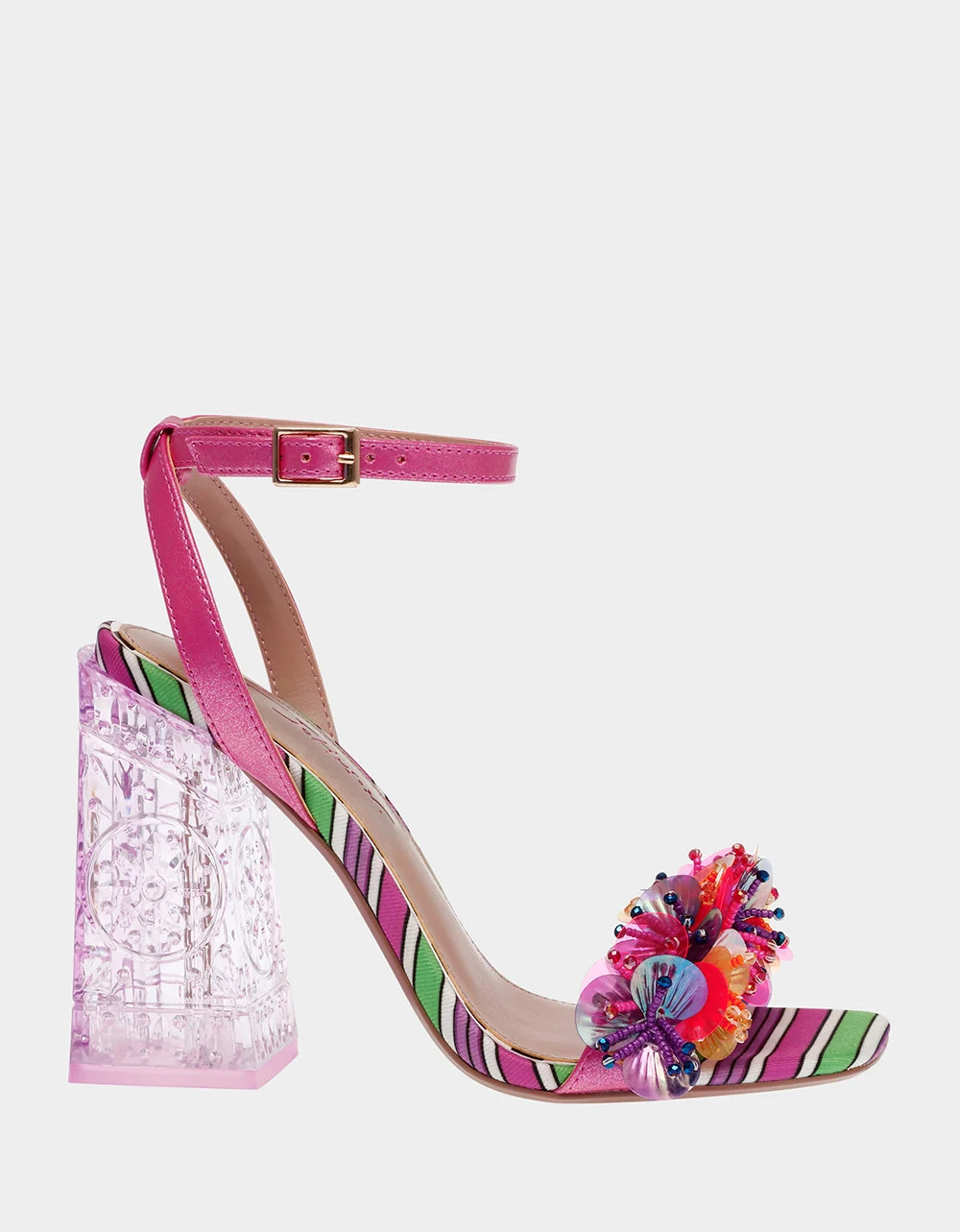 QUINTA PINK MULTI Block Heel | Women's Heels | Betsey Johnson