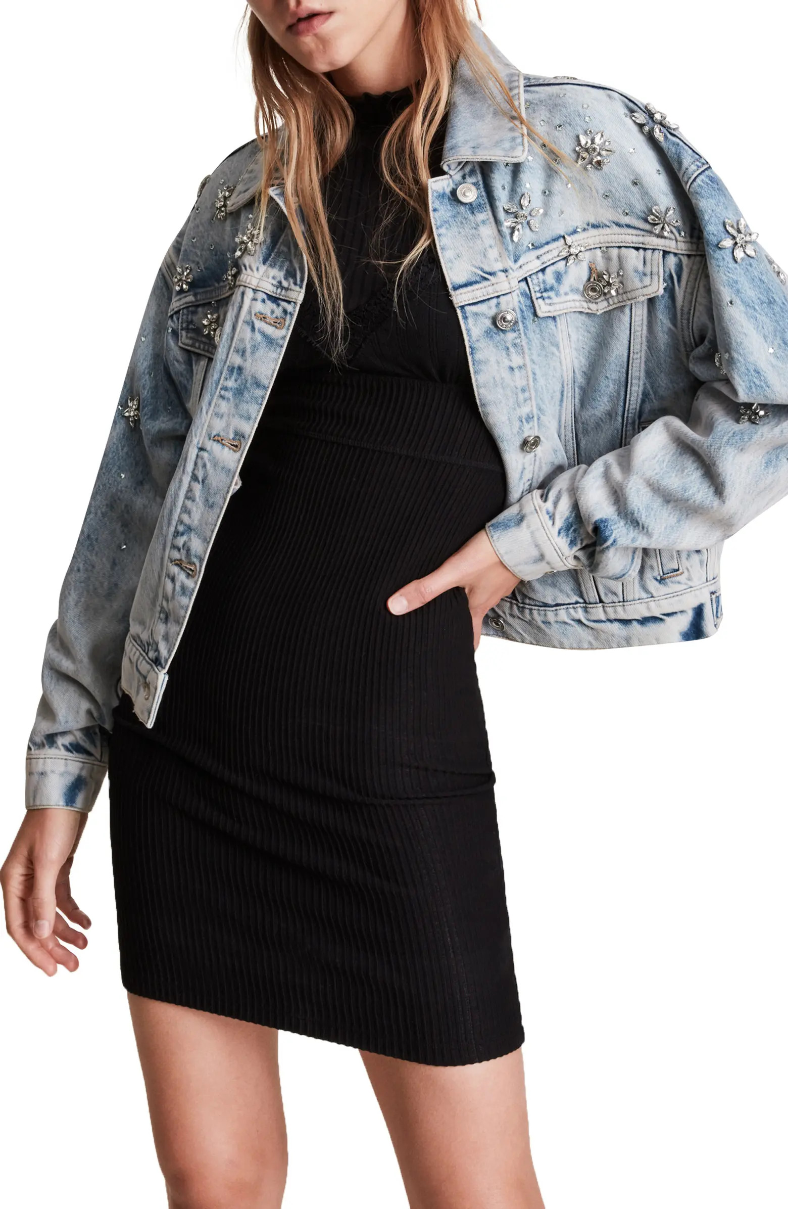 Monty Embellished Denim Jacket | Nordstrom