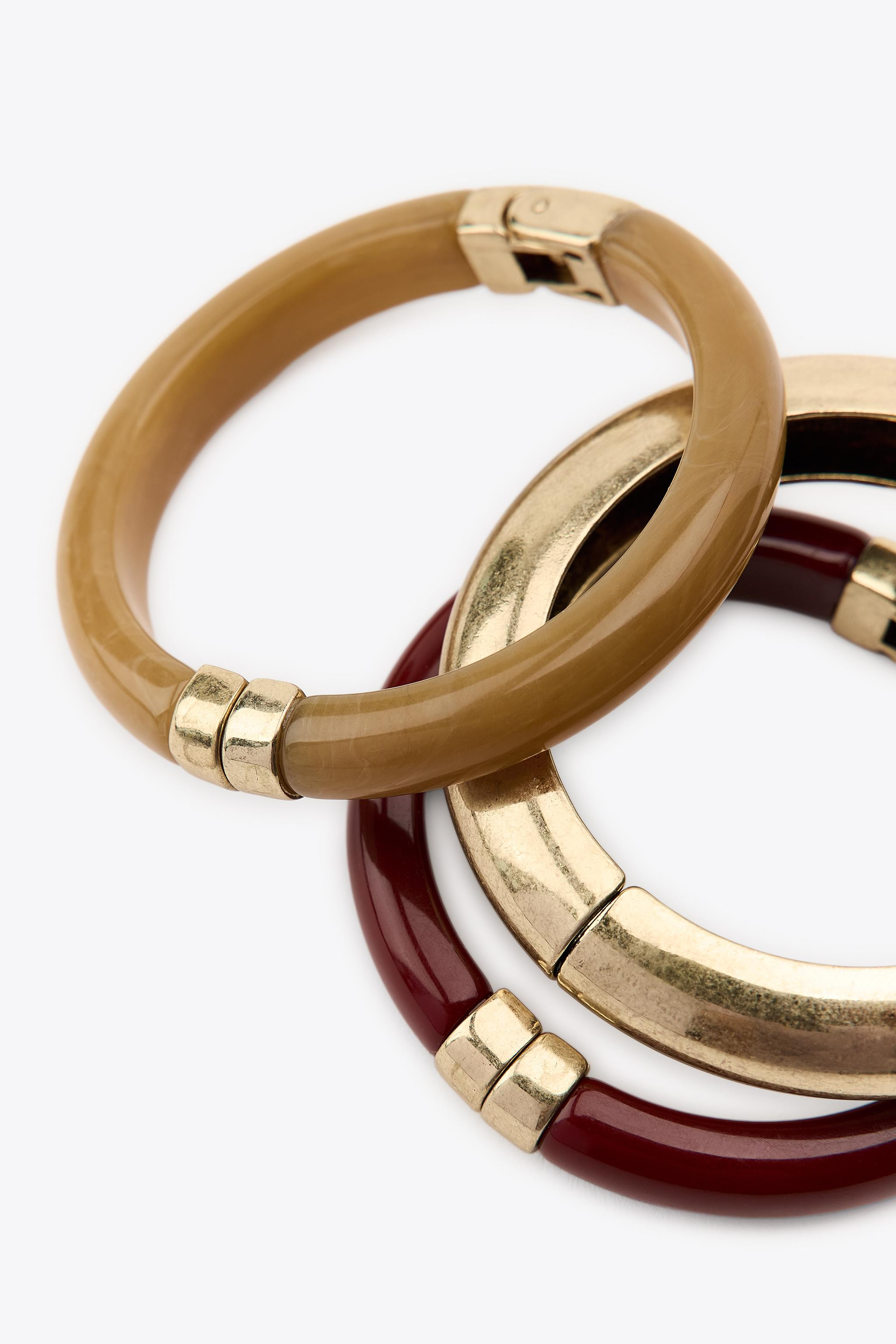 3-PACK OF RESIN BRACELETS | Zara US