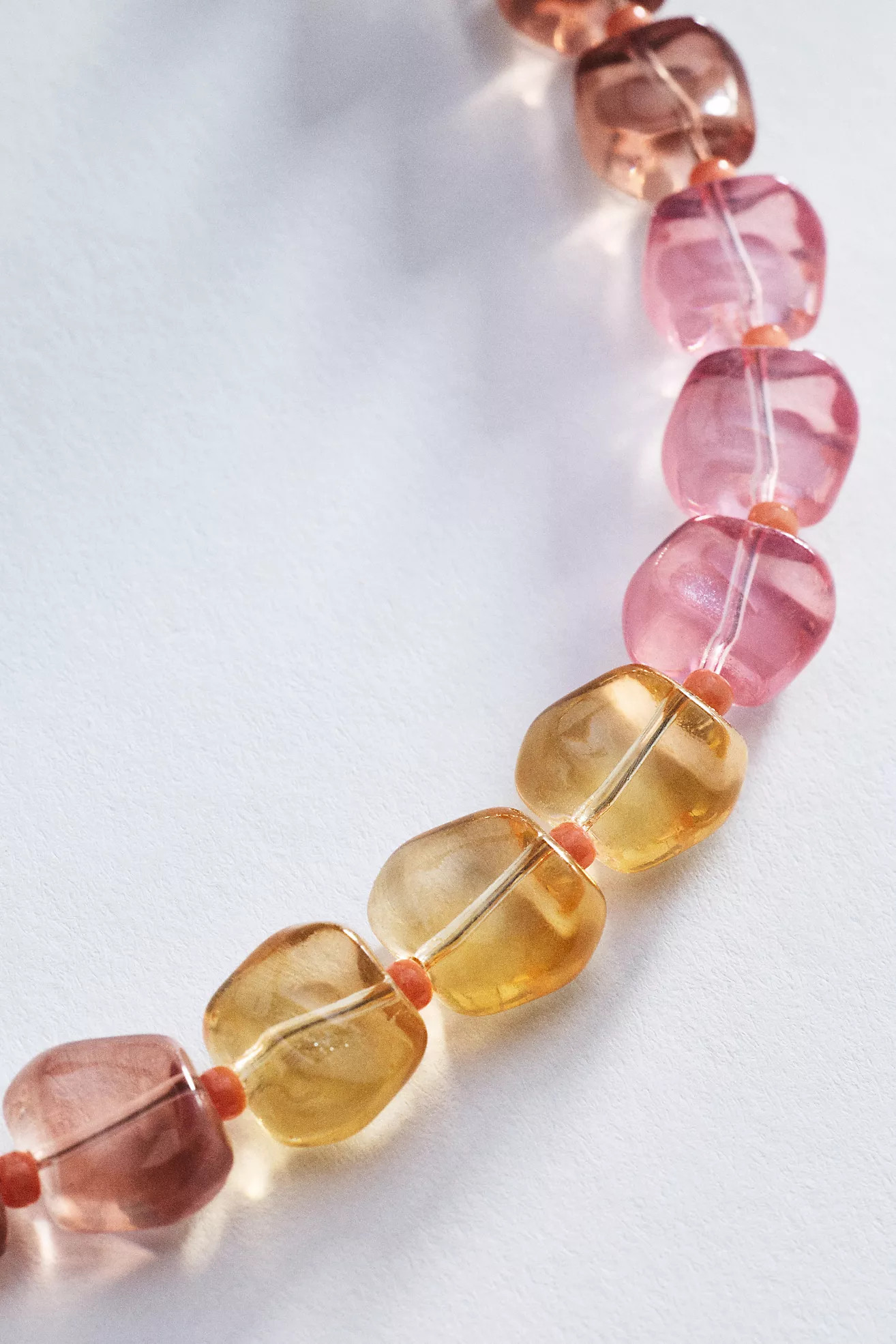 Multi-Color Resin Beaded Necklace | Anthropologie (US)
