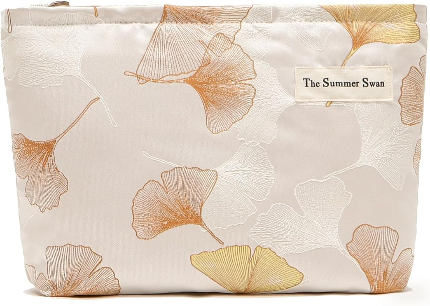 Ginko Summer Swan Large Floral Mid-day Clutch Period Hygiene Skincare Cute Makeup Bag | Amazon (US)