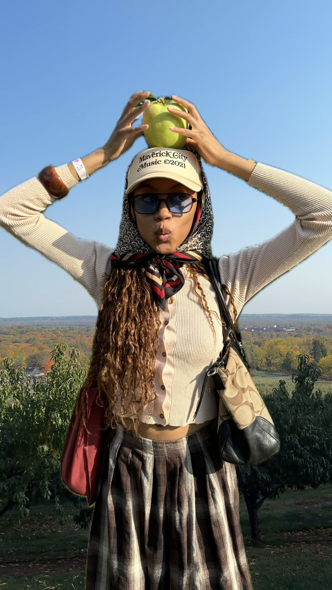 tis the season 🍏🍃🧺 
#TBT from a day at the farm last fall! this fit was so cute (& has been reworn so many times since then 🤫) but would be such a cute thanksgiving/holiday dinner outfit! so here’s the deets and some similar styles to give you some holiday outfit inspo 🍂🍽️🦃
•
•
apple picking ootd, fall style, fall fashion, neutral style, brown plaid skirt, plaid ootd, plaid outfit, black girl lifestyle, nyc style, nyc fall inspo, outfit of the day, scarf over hat, trucker hat outfit, thanksgiving outfit inspo 



#LTKHoliday #LTKStyleTip #LTKSeasonal