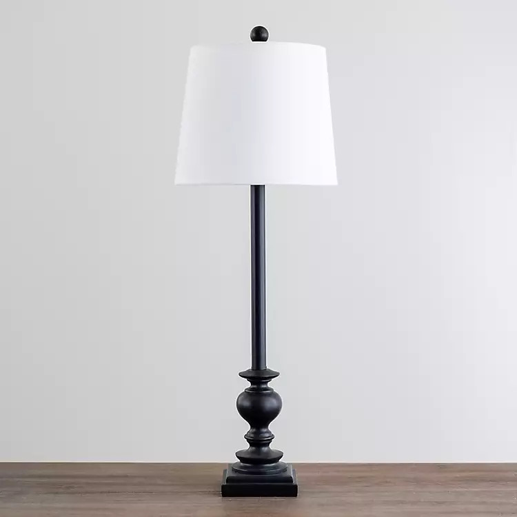 New! Black Strickland Buffet Lamp | Kirkland's Home