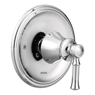 MOEN Dartmoor Posi-Temp Single-Handle Wall-Mount Shower Only Faucet Trim Kit in Chrome (Valve Not... | The Home Depot