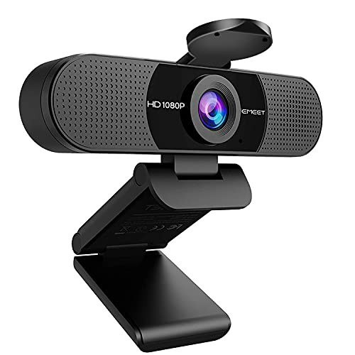 EMEET 1080P Webcam with Microphone, C960 Web Camera, 2 Mics Streaming Webcam, 90°FOV Computer Camera, Plug and Play USB Webcam for Online Calling/Conferencing, Zoom/Skype/Facetime/YouTube, Laptop/PC | Amazon (US)