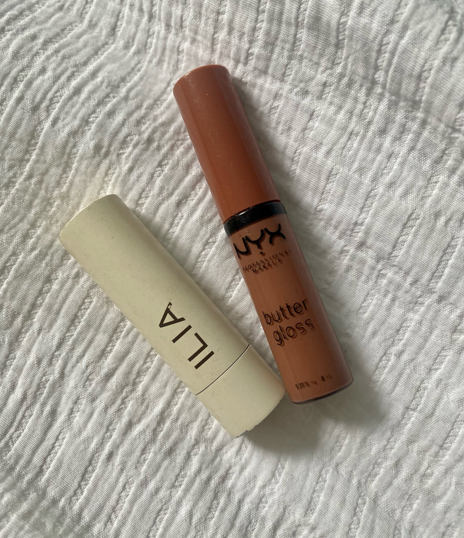One of my favorite lip combos Ilia in the shade Memoir 
NYX butter gloss: Butterscotch 

#LTKGiftGuide #LTKFind #LTKbeauty