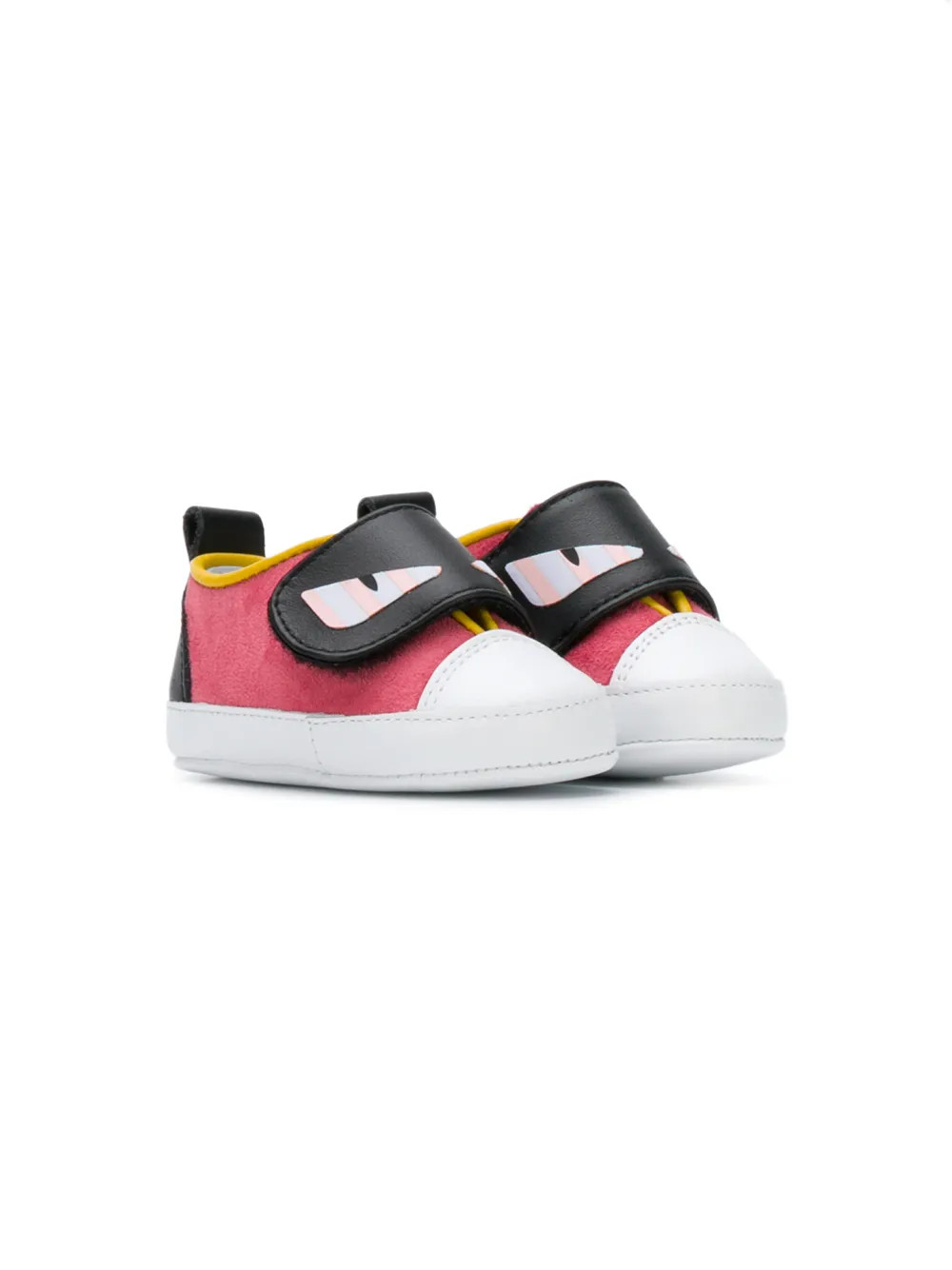 Fendi Kids monster eye shoes - Pink | FarFetch US