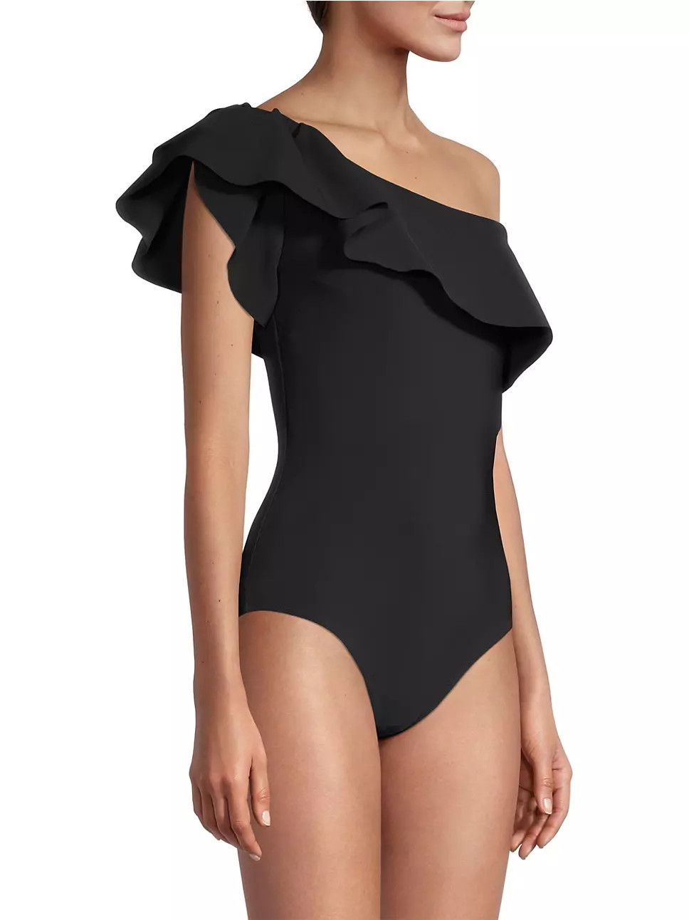 Eli Ruffle One-Piece Swimsuit | Saks Fifth Avenue