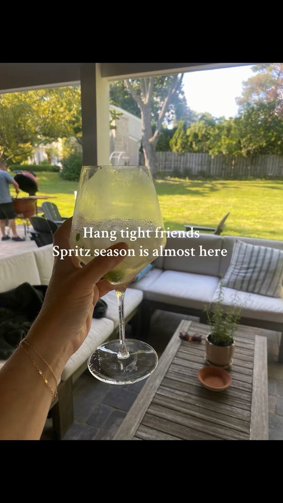 Hang tight, friends. Spritz season is almost here! #alfrescodining #spritz #patioweather #outdoordining #patiodining #outdoordinner #spring #backyard #patio 


#LTKOver40 #LTKSeasonal #LTKSaleAlert