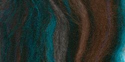Wistyria Editions 309253 Wool Roving 12 in. .22 Ounce-Blue-Brown Variegated | Unbeatable Sale