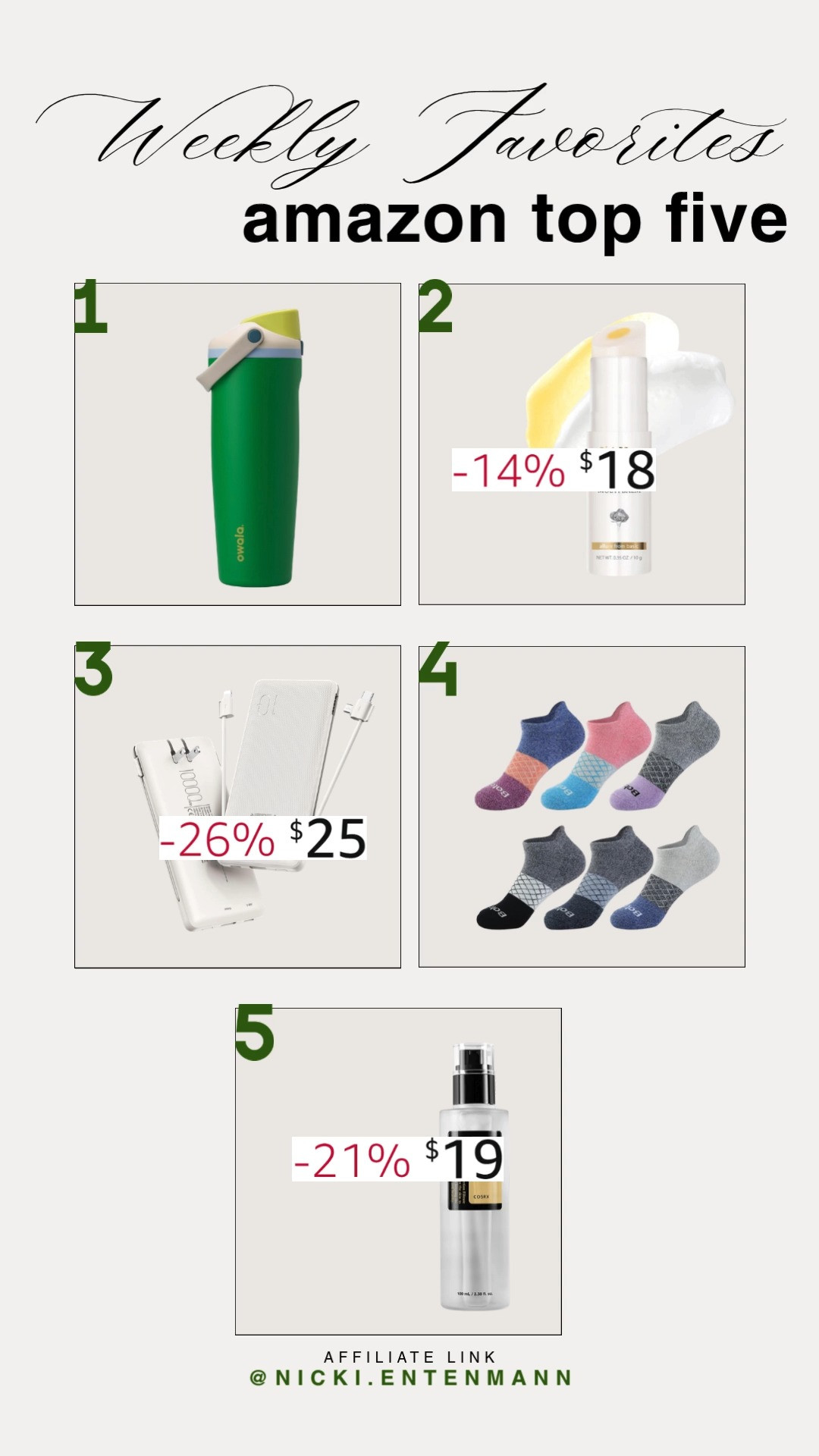 Catch my top picks from Amazon this week! Perfect for travel, skincare, and staying charged on the go. #AmazonFinds #MustHaves #WeeklyFavorites 

 #LTKSaleAlert #LTKBeauty #LTKTravel