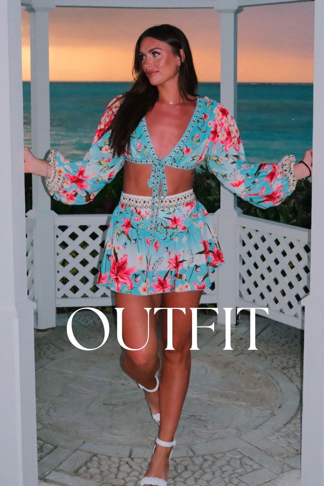 Turks Dinner Outfit
Skirt and Top are ON SALE!! 
- exact shoes are Steve Madden but aren't on their website so I linked similar! 

 #LTKBeauty