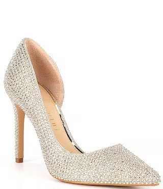 Therry Rhinestone d'Orsay Stiletto Pumps | Dillard's