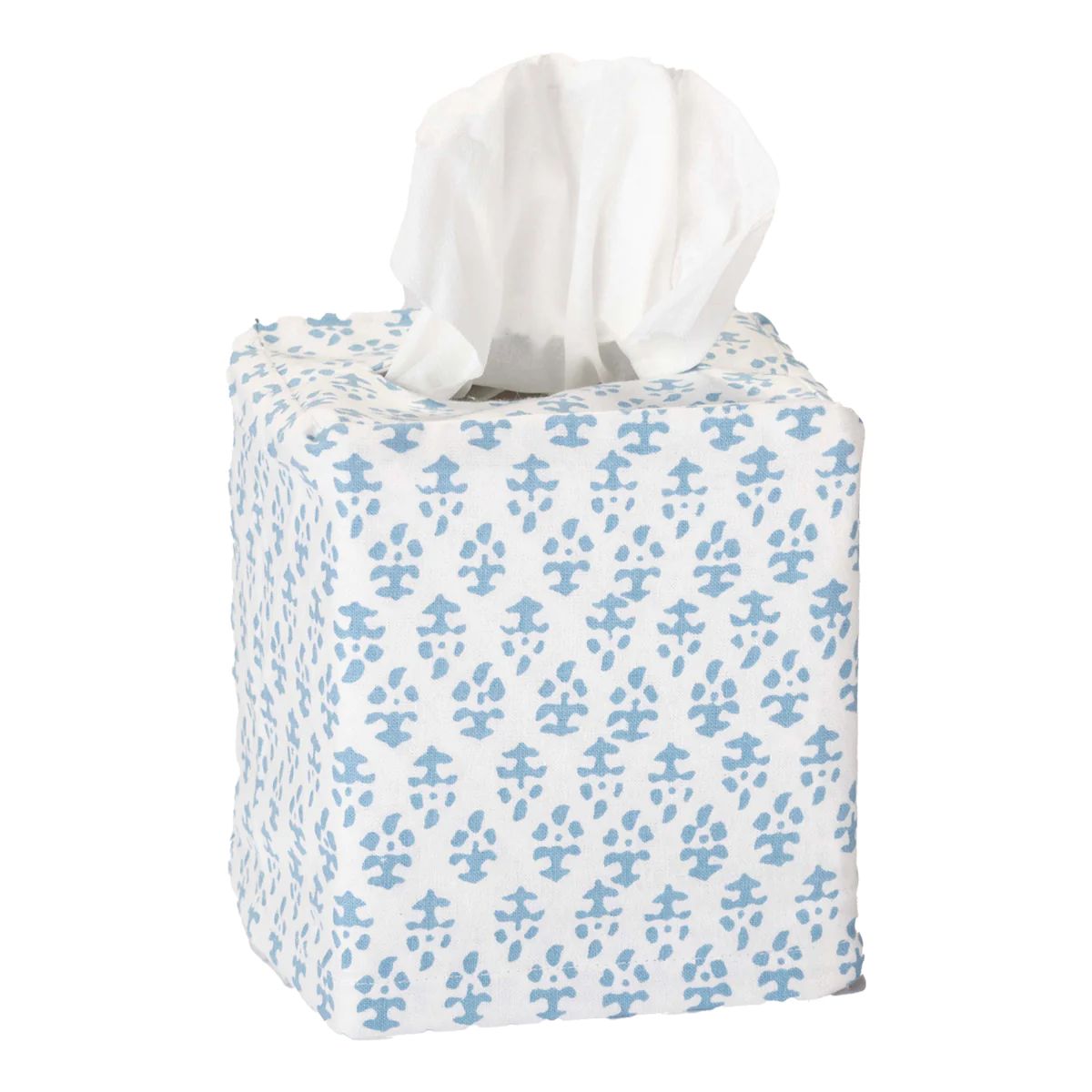 Batik Tissue Box Cover Blue | Amanda Lindroth