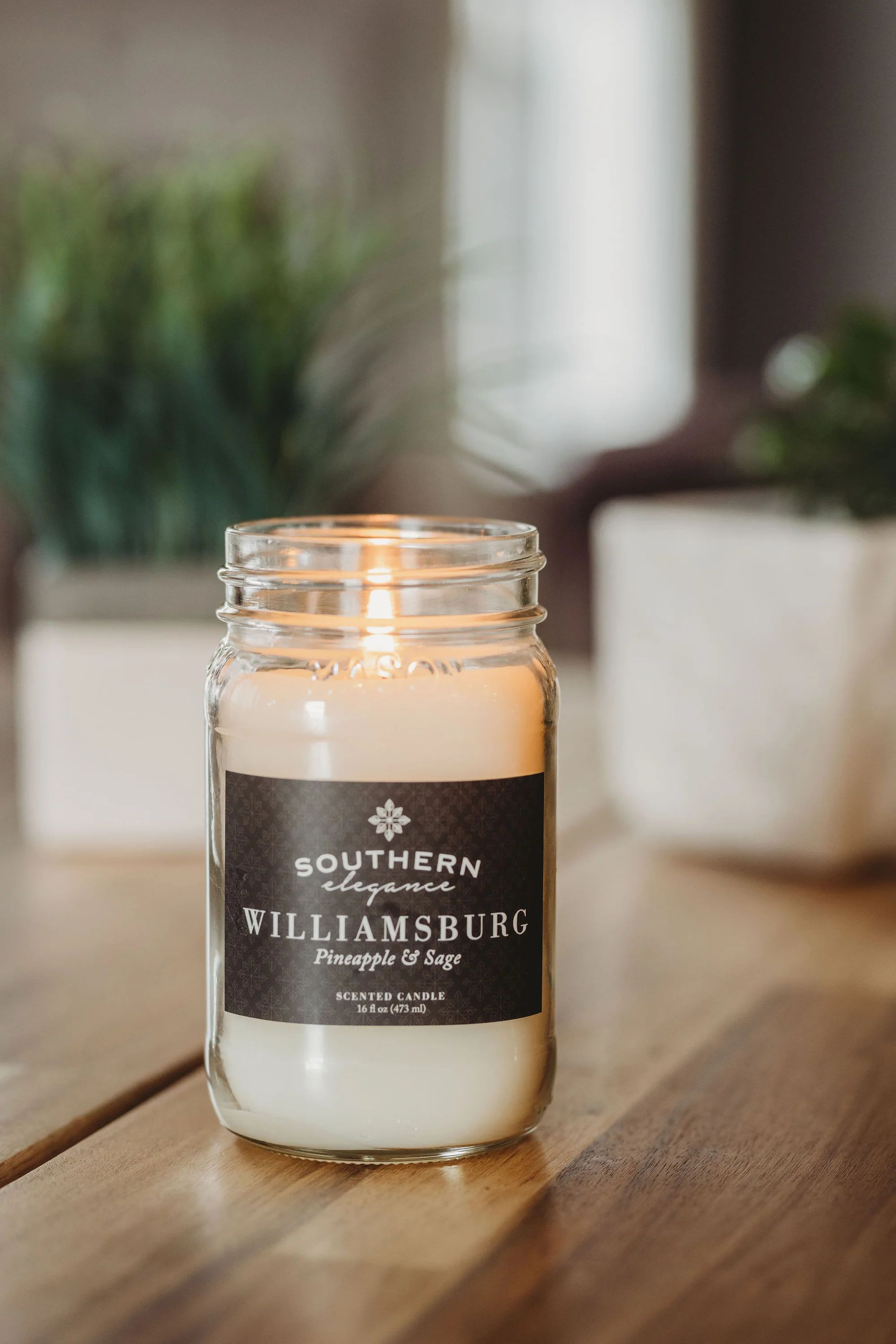 Large 16 oz Mason Jar Candle : All Signature Scents Collection (Quick Order) | Southern Elegance Candle Company