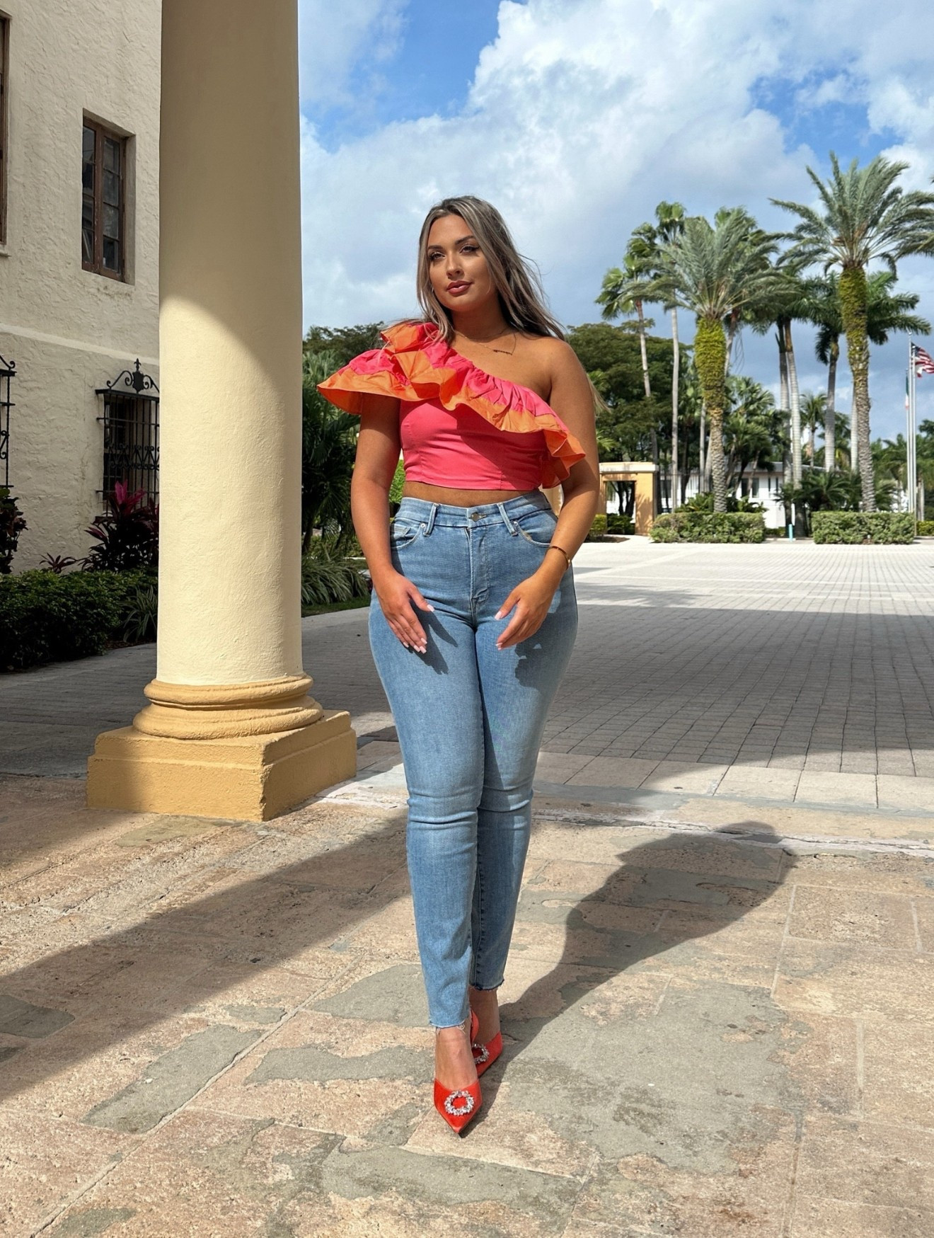 Vacation outfit, resort wear 🫶🏽 these are my current FAVE jeans from Good American that are SO stretchy! 

#LTKSpringSale #LTKmidsize #LTKstyletip

#LTKSummerEdit #LTKStyleTip #LTKMidsize