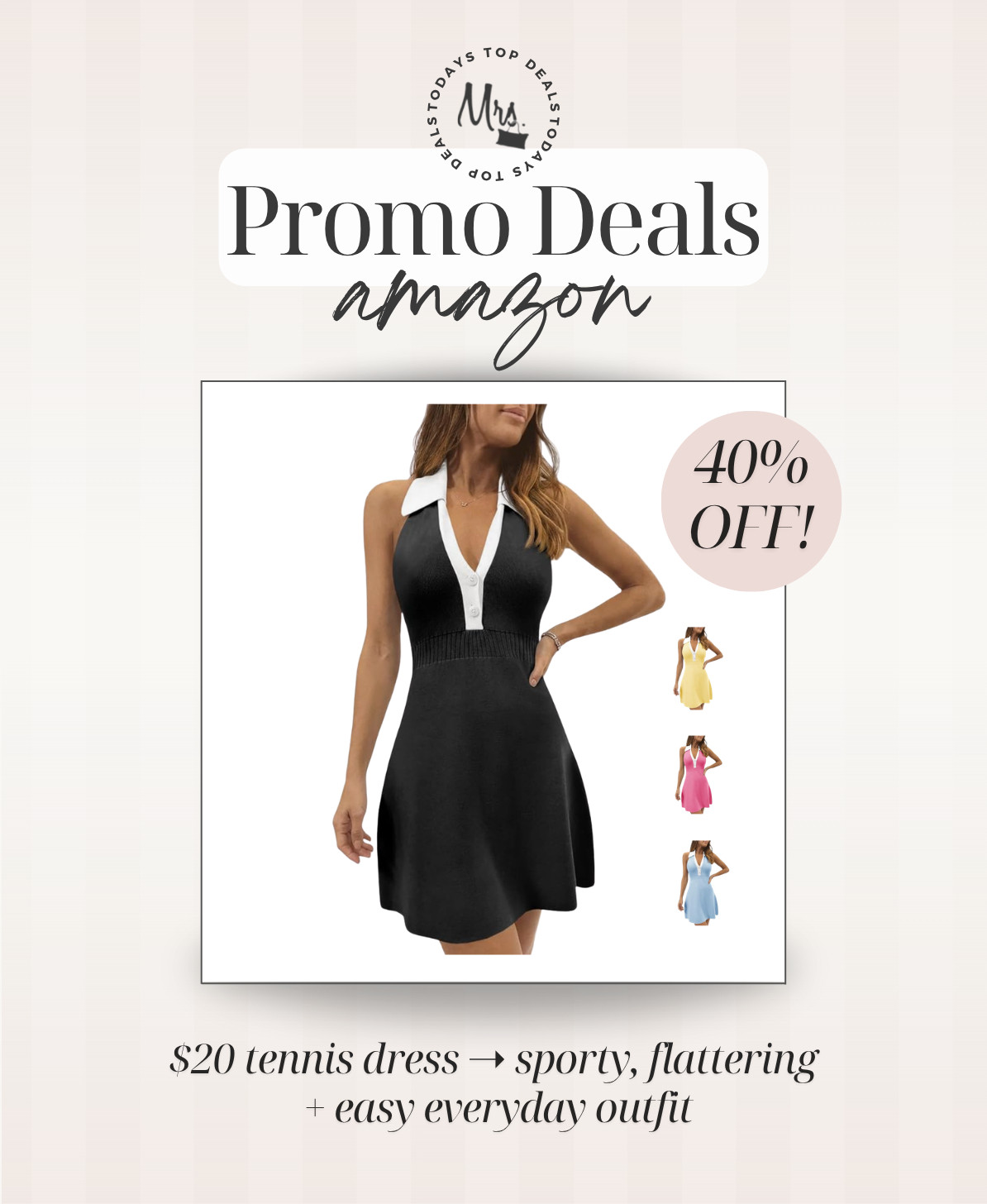 $20 tennis dress ➝ sporty, flattering + easy everyday outfit 

 Amazon deals, amazon sale, amazon fashion, amazon find

#LTKActive #LTKmomlife #LTKSaleAlert